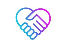 picto main serées formant un coeur